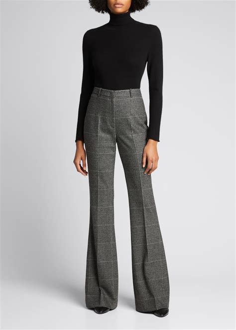 Michael Kors Collection Charlie Glen Plaid Flare Pants 